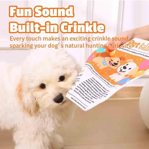 Indestructible Newspaper Squeaky Dog Toy