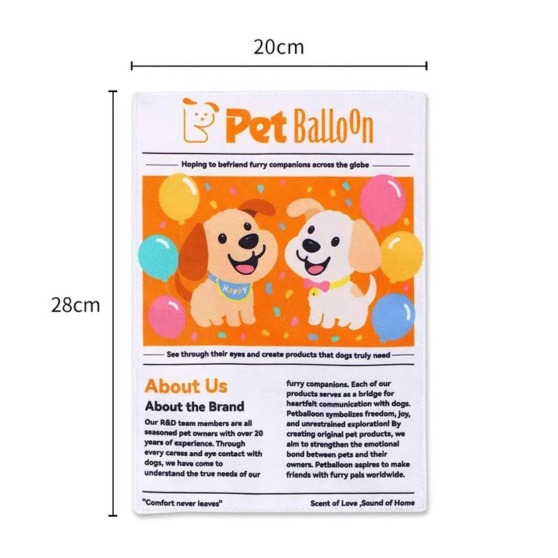 Indestructible Newspaper Squeaky Dog Toy