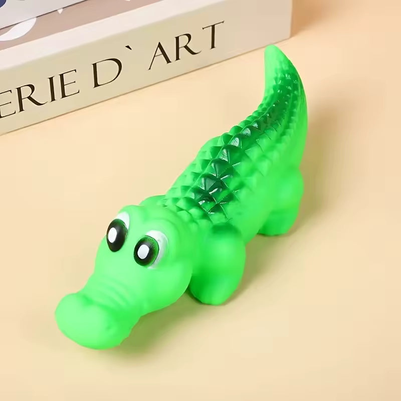 Durable Latex Chew Toy- Alligator